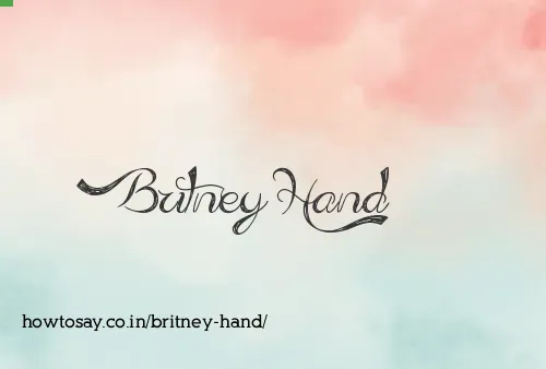 Britney Hand
