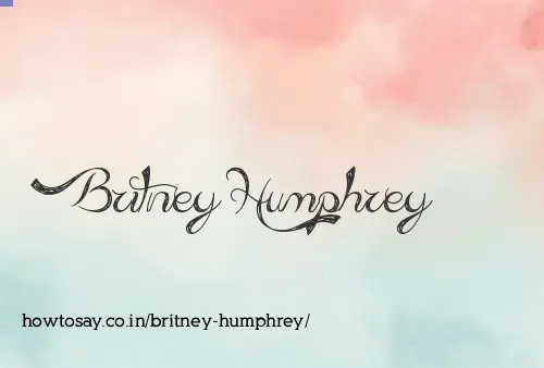 Britney Humphrey
