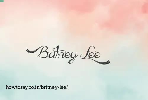 Britney Lee