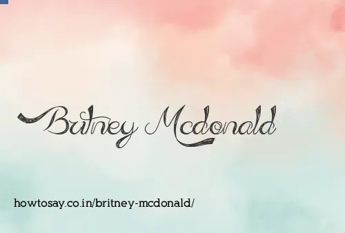 Britney Mcdonald