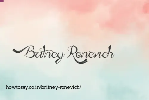 Britney Ronevich