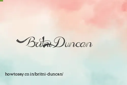 Britni Duncan