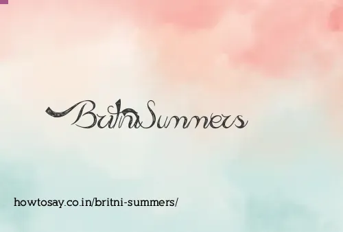 Britni Summers