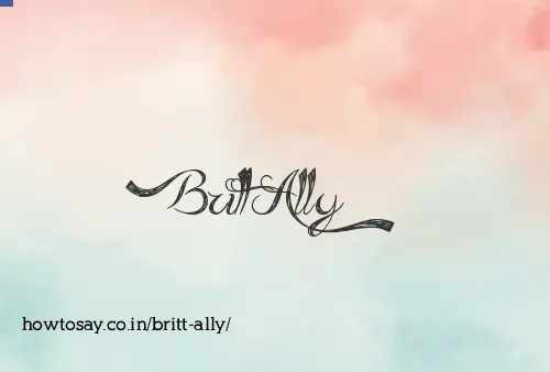 Britt Ally