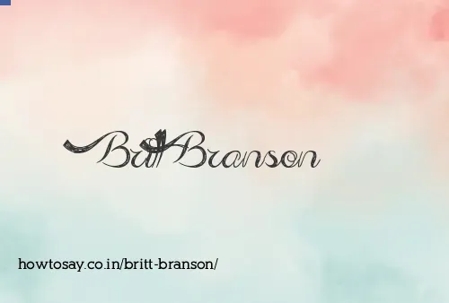 Britt Branson