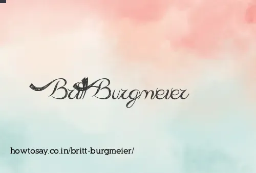Britt Burgmeier