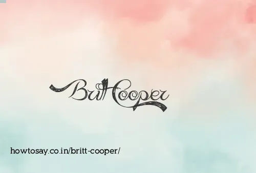 Britt Cooper