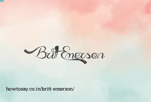 Britt Emerson