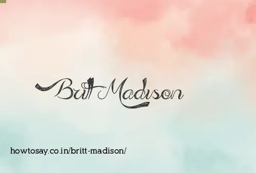 Britt Madison