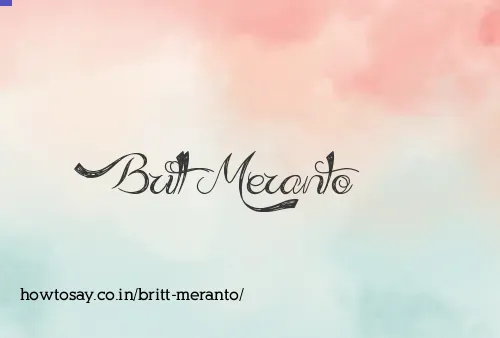 Britt Meranto