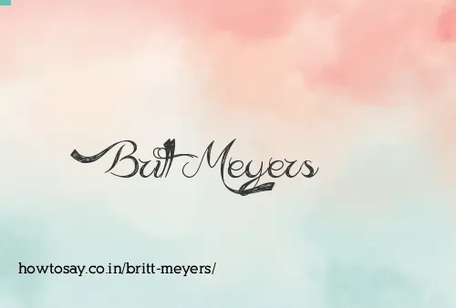 Britt Meyers