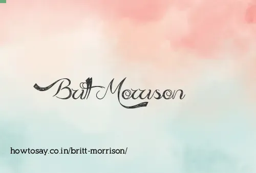 Britt Morrison
