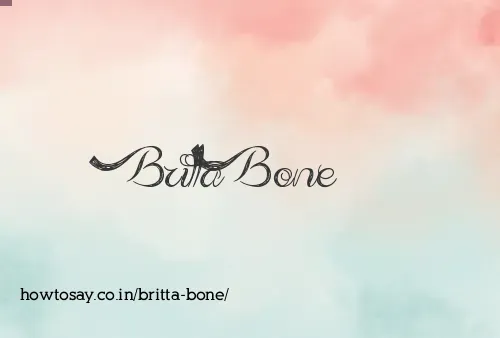 Britta Bone