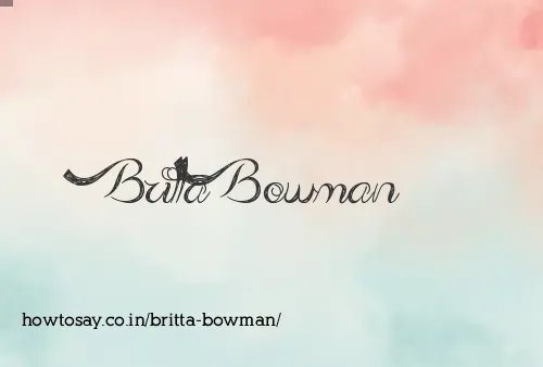 Britta Bowman