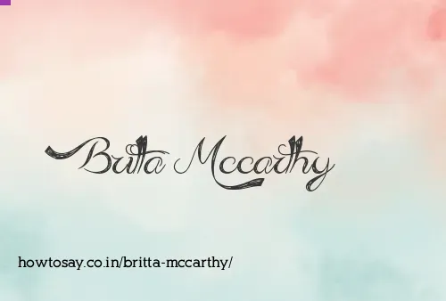 Britta Mccarthy
