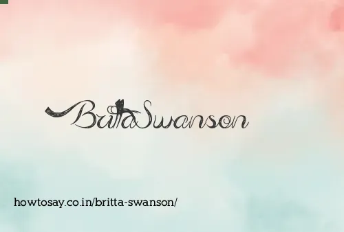 Britta Swanson