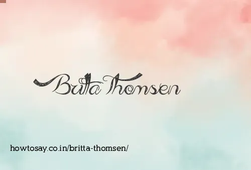 Britta Thomsen