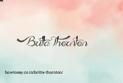 Britta Thornton