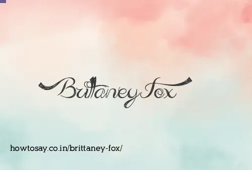 Brittaney Fox