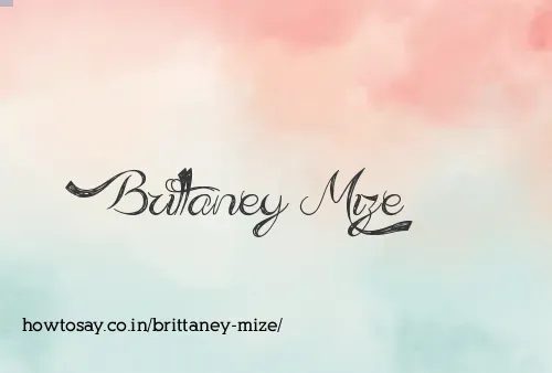 Brittaney Mize