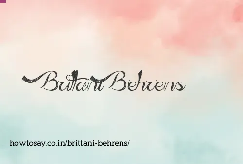 Brittani Behrens