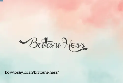 Brittani Hess
