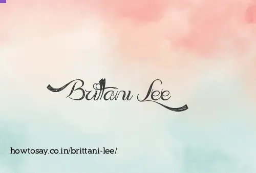 Brittani Lee