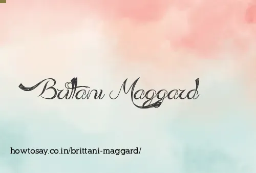 Brittani Maggard
