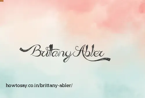 Brittany Abler