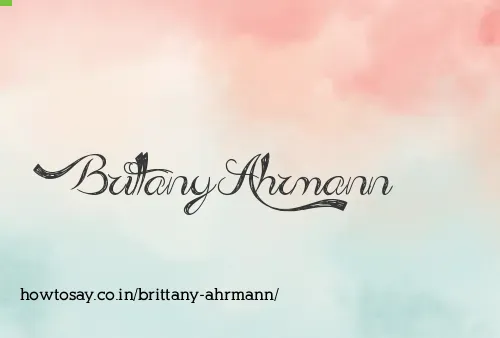 Brittany Ahrmann