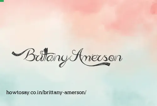 Brittany Amerson