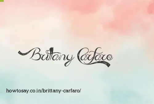 Brittany Carfaro