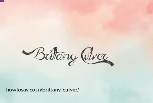Brittany Culver