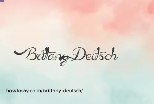 Brittany Deutsch