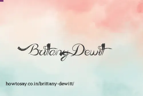 Brittany Dewitt
