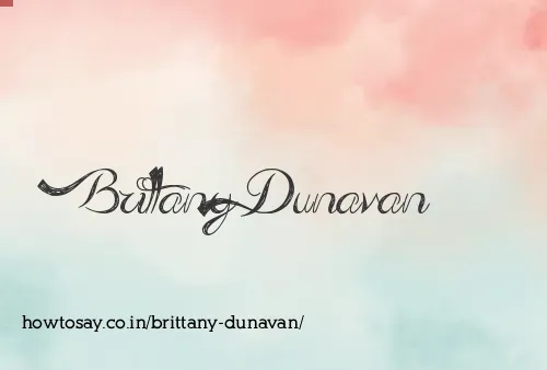 Brittany Dunavan