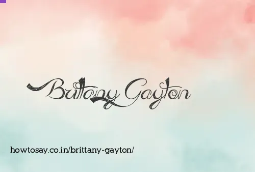 Brittany Gayton