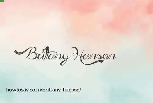 Brittany Hanson