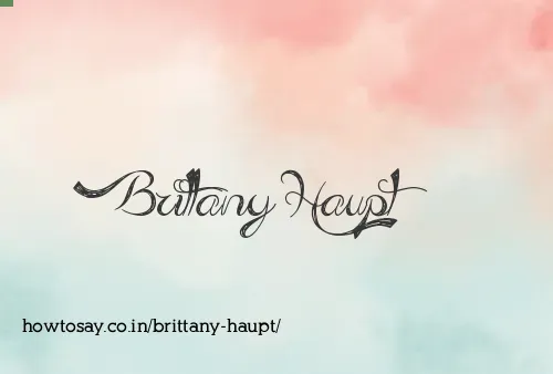Brittany Haupt