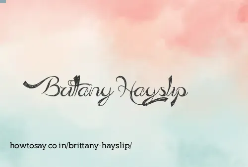 Brittany Hayslip