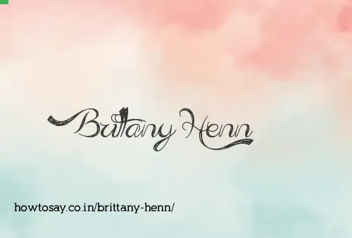 Brittany Henn