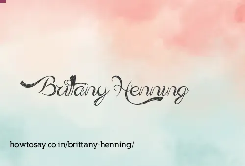 Brittany Henning