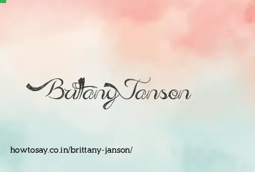 Brittany Janson