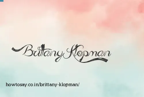 Brittany Klopman