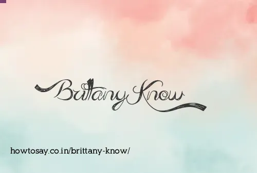 Brittany Know