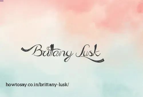 Brittany Lusk