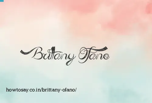 Brittany Ofano