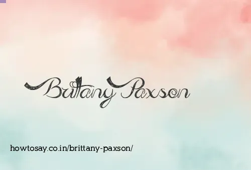 Brittany Paxson