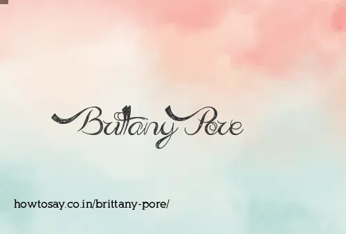 Brittany Pore