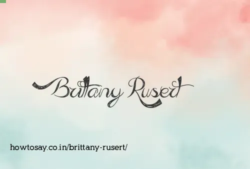 Brittany Rusert
